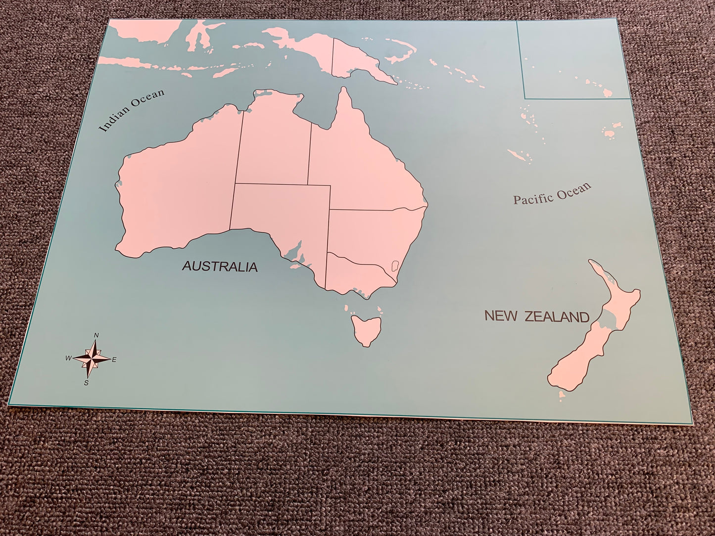 Kartpussel Australien kontrollkarta utan namn